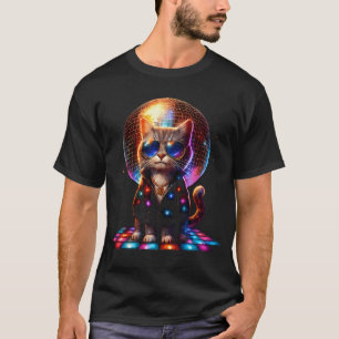T-shirt Kit de boule disco Chat Dansant Chaton Amoureux de