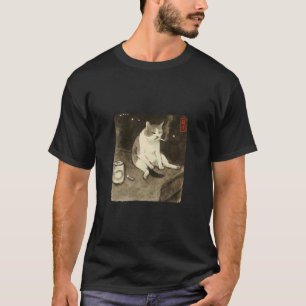 T-shirt Kit de peinture Sumi-e de chat triste drôle fumant