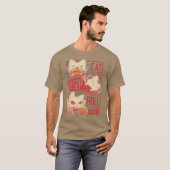 T-shirt Kit de routine de jeu de rôle avec dés (Devant entier)