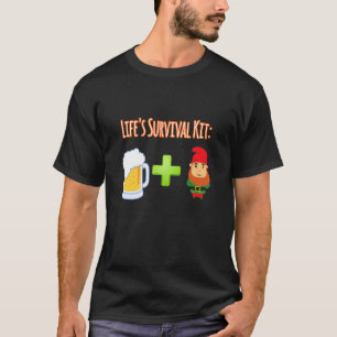 T-shirt Kit de survie Bière plus Gnomes Design