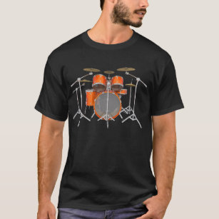 T-shirt Kit de tambour orange :