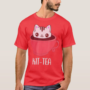 T-shirt Kit de thé Cat Mug Kit Tea Cup Cute pour Amoureux