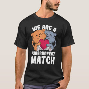T-shirt Kit Parfait Pour Chatons Couple Saint Valentin Fem