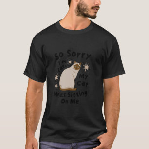 T-shirt Kit Siamois Chat Lettre Hommes Femmes Coloré
