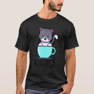 T-shirt Kit Tea Graphic Chat Propriétaire de chat Animaux