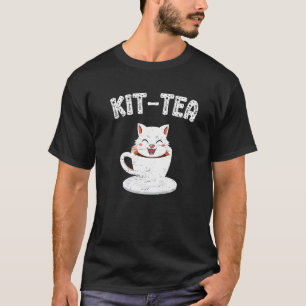 T-shirt Kit Thé Chat Chaud Chat Propriétaire Chat Kitten