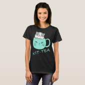 T-shirt Kit Thé Chat Cute Et Chat 4 (Devant entier)