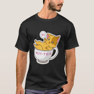 T-shirt Kit Thé Chat Cute Et Chat 5