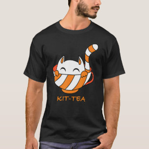 T-shirt Kit Thé Chat Cute Et Chat 7