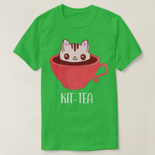 T-shirt Kit-Thé, Kit de confiture de chat Thé pour Amoureu (Design devant)