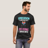 T-shirt Kite Flying Beginner Wind Stunt Kite Citations (Devant entier)
