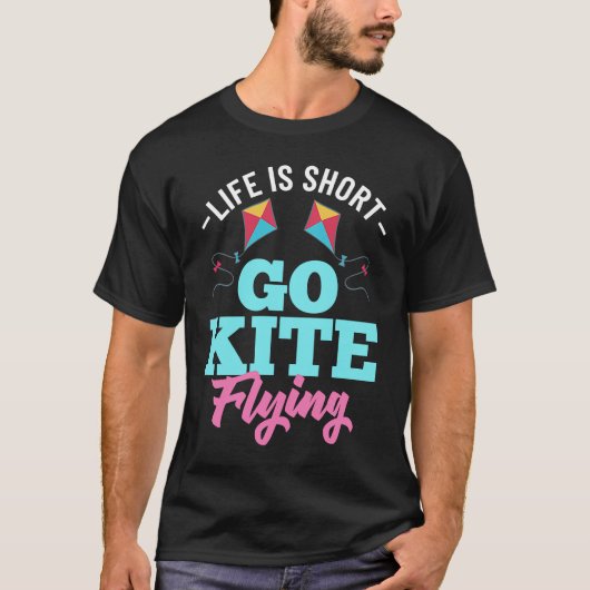 T-shirt Kite Flying Beginner Wind Stunt Kite Quotes 2 (Devant)
