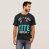 T-shirt Kite Flying Débutant Vent Stunt Kite Citations Rag (Devant entier)