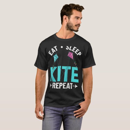 T-shirt Kite Flying Débutant Vent Stunt Kite Citations Rag (Devant entier)