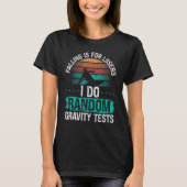 T-shirt Kiteboarder Random Gravity Test Falling Kitesurfer (Devant)