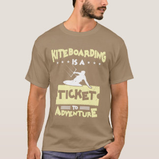 T-shirt Kiteboarding Adventure Water Sport Enthusiast boy
