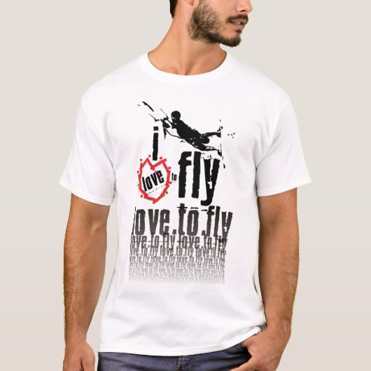 T-shirt Kiteboarding-ontwerp (Voorkant)