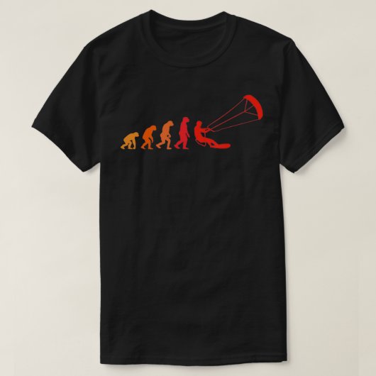 T-shirt Kitesurf Evolution Sufing Surfer Cadeau Kitesurfi (Design devant)