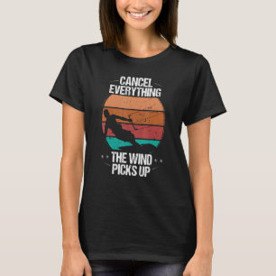 T-shirt Kitesurf Vintage Vent Prévision Kit Kitebaording