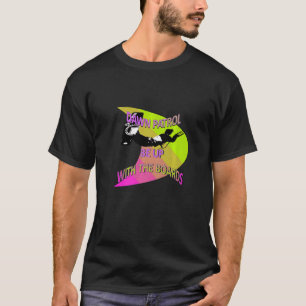 T-shirt Kitesurfer Action sport extrême chaux et rose