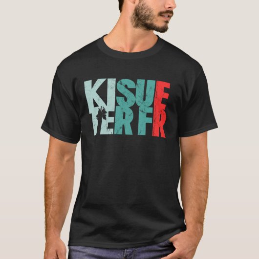 T-shirt Kitesurfer Retro Kitesurfing & Kiteboarding (Devant)