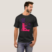 T-shirt Kitesurfer Riding A Wave Live Life On The Edge Pin (Devant entier)