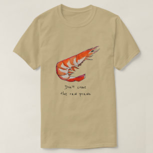 T-shirt Kitsch cru de fruits de mer de crevette de