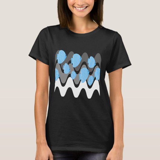 T-shirt Kitschy Angel Poisson bleu (Devant)
