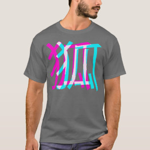 T-shirt Kitsune Fo Japonais Glitch Anime Esthétique Vaporw