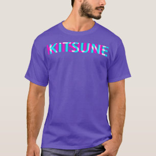 T-shirt Kitsune Fox Japonais Glitch Anime esthétique Vapor