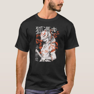 T-shirt Kitsune Japonais Samurai Ninja 1