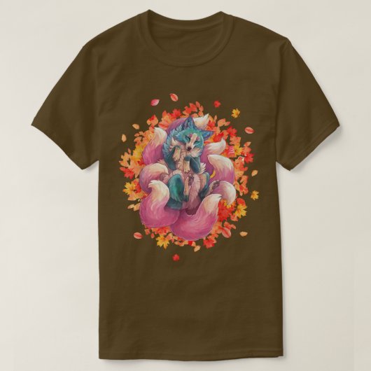 T-shirt Kitsune Pour un Japonais Neuf Quitter Pour un Kits (Design devant)