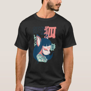 T-shirt Kitsune Yokai Japonais Fox Spirit Yokai