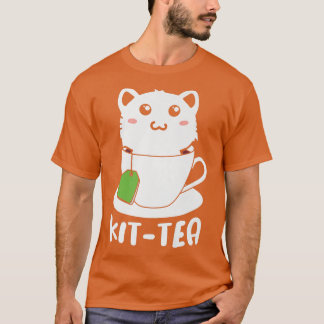 T-shirt Kittea T Cute Cat en Teacup Tee Funny Novelty grap