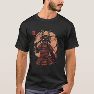 T-shirt Kitten Armor Coucher de Soleil Vintage Art Japonai