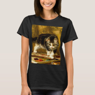 T-shirt Kitten avec peinture et brosses