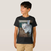 T-shirt Kitten blanc (Devant entier)