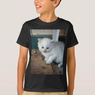 T-shirt Kitten blanc