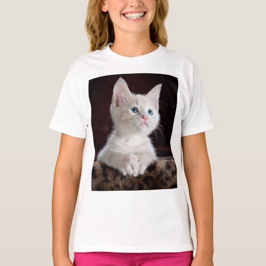 T-shirt Kitten blanc vulnérable (Devant)
