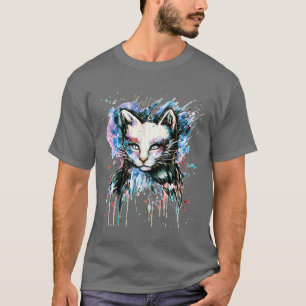 T-shirt Kitten Cadeaux d'art coloré pour Amoureux de les c