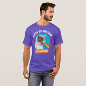 T-shirt Kitten crache vers le ciel (Devant entier)