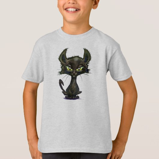 T-shirt Kitten noir (Devant)