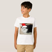 T-shirt Kitten noir et blanc (Devant entier)