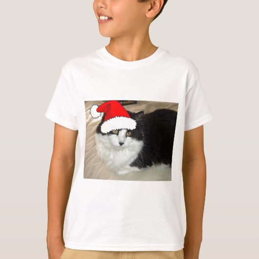 T-shirt Kitten noir et blanc (Devant)