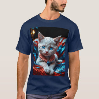 T-shirt Kitten patriotique