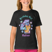 T-shirt Kitten Quatrième Anniversaire chemise Chat Anniver (Devant)