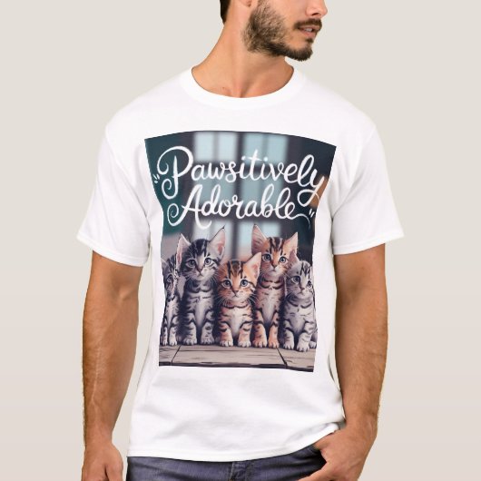 T-shirt Kitten Tee - Portez votre amour de l' (Devant)