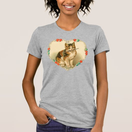 T-shirt Kitten Valentine (Devant)