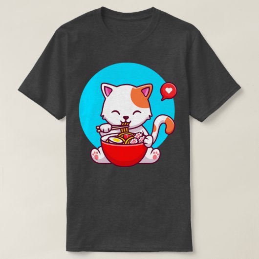 T-shirt Kitties Love Ramen (Design devant)