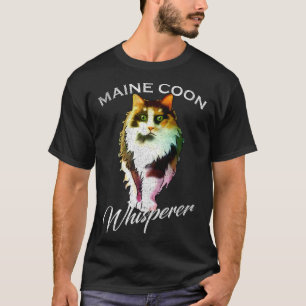 T-shirt Kitties vintage Maine Coon Cat Whisperer